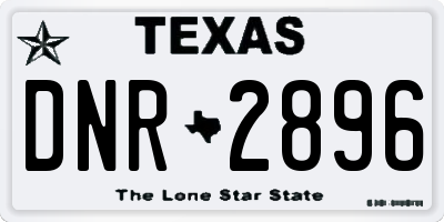 TX license plate DNR2896