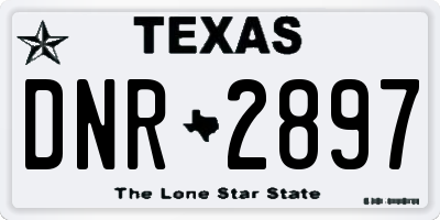 TX license plate DNR2897