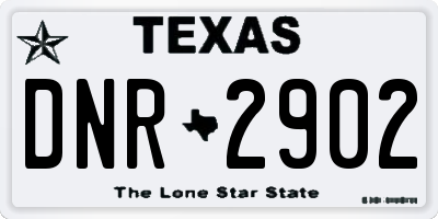 TX license plate DNR2902