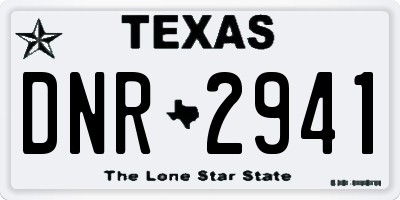 TX license plate DNR2941