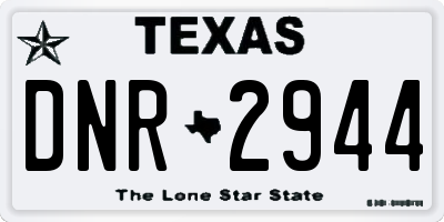 TX license plate DNR2944