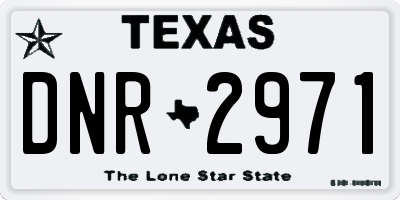 TX license plate DNR2971