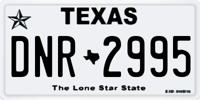 TX license plate DNR2995