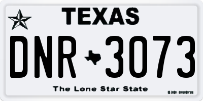 TX license plate DNR3073