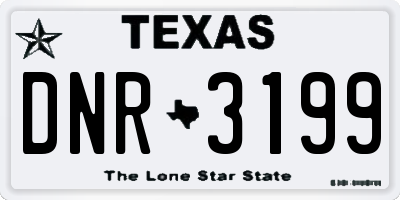 TX license plate DNR3199