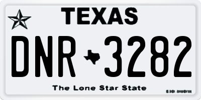 TX license plate DNR3282