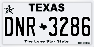 TX license plate DNR3286