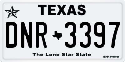 TX license plate DNR3397