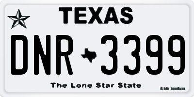 TX license plate DNR3399