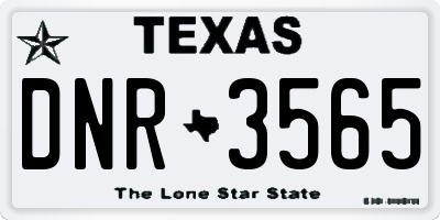 TX license plate DNR3565