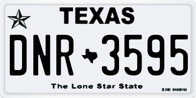 TX license plate DNR3595