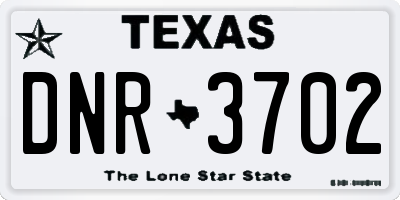 TX license plate DNR3702