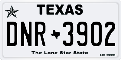 TX license plate DNR3902