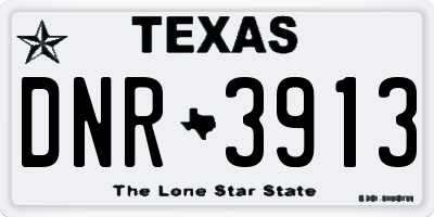 TX license plate DNR3913