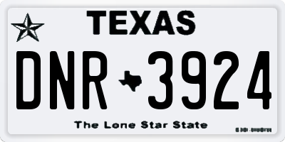 TX license plate DNR3924
