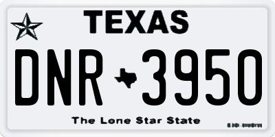 TX license plate DNR3950