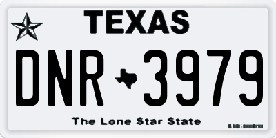 TX license plate DNR3979