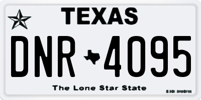 TX license plate DNR4095