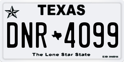 TX license plate DNR4099
