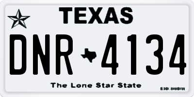 TX license plate DNR4134