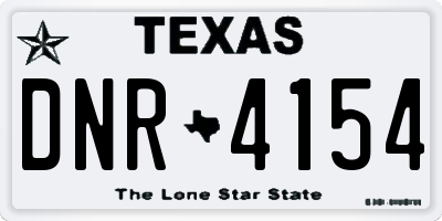 TX license plate DNR4154