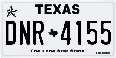 TX license plate DNR4155