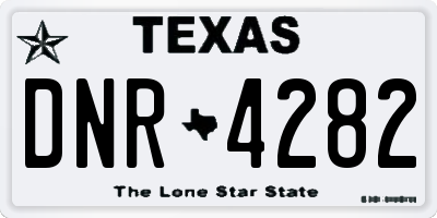 TX license plate DNR4282