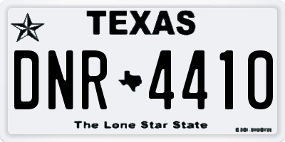 TX license plate DNR4410