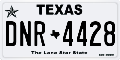 TX license plate DNR4428