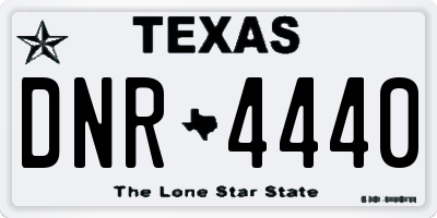 TX license plate DNR4440