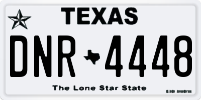 TX license plate DNR4448