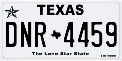TX license plate DNR4459