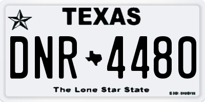 TX license plate DNR4480