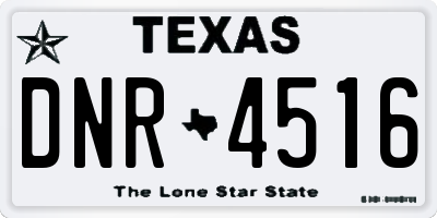 TX license plate DNR4516