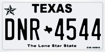 TX license plate DNR4544