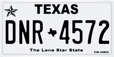 TX license plate DNR4572
