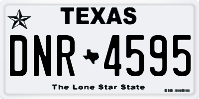 TX license plate DNR4595