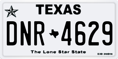 TX license plate DNR4629