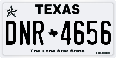 TX license plate DNR4656