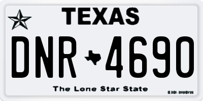 TX license plate DNR4690