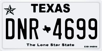 TX license plate DNR4699