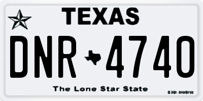 TX license plate DNR4740