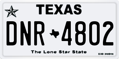 TX license plate DNR4802