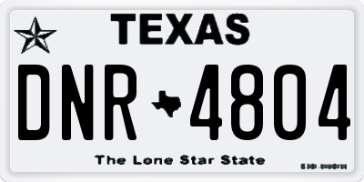 TX license plate DNR4804