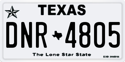 TX license plate DNR4805