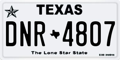 TX license plate DNR4807