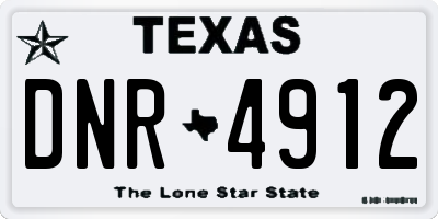 TX license plate DNR4912
