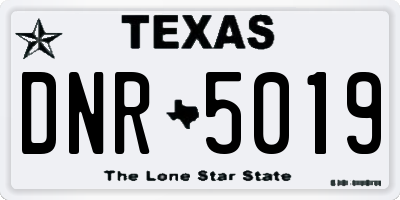 TX license plate DNR5019