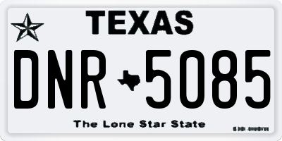 TX license plate DNR5085
