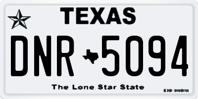 TX license plate DNR5094